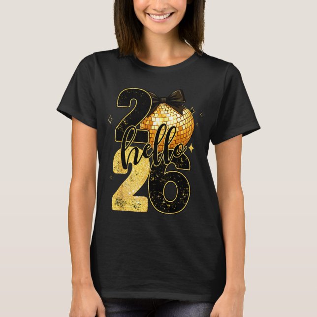 Camiseta 2026 New Years Eve For Womens Men Mom Kids Happy N (Anverso)