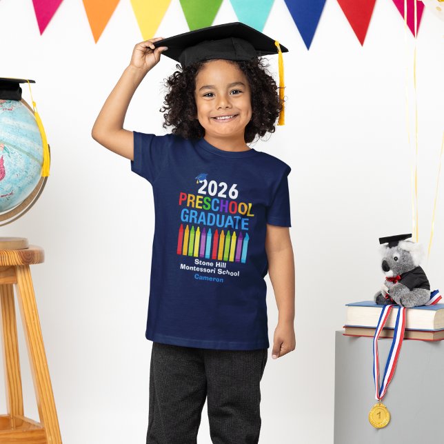 Camiseta 2026 Preschool Graduate Personalized Blue Kids (Subido por el creador)