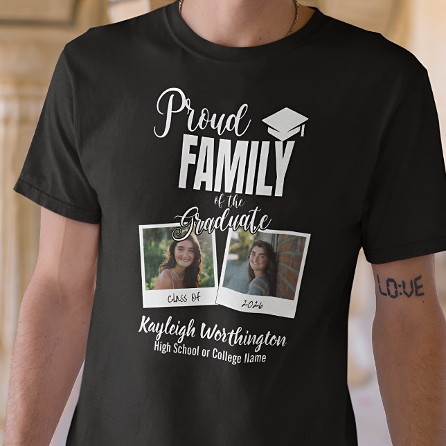 Camiseta 2026 Proud Family of the Graduate Custom Photo (Subido por el creador)