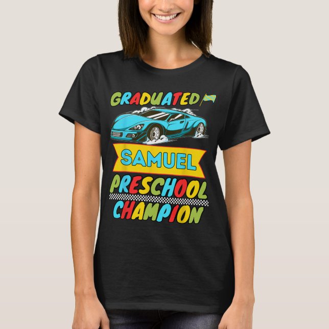 Camiseta 2026 Samuel Último Día Personalizado de Preescolar (Anverso)