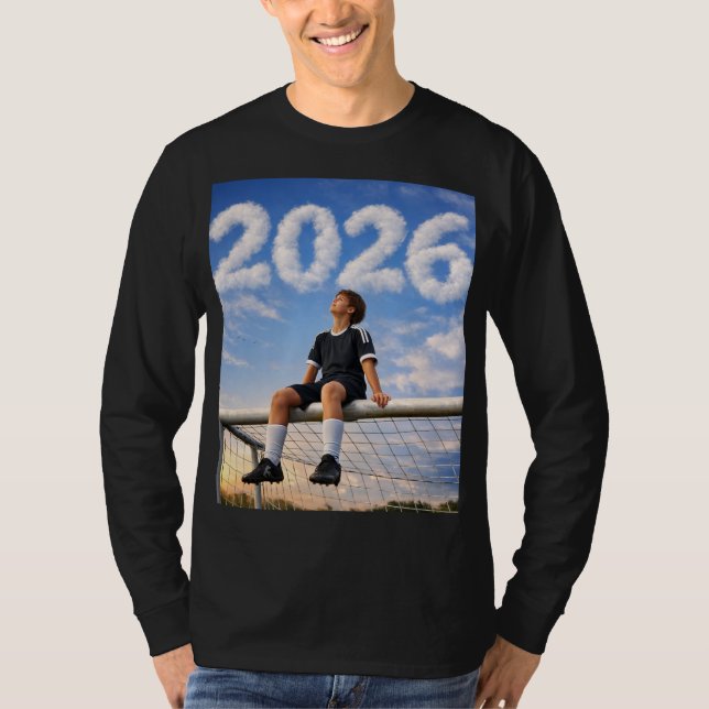 Camiseta 2026 Sueños de Fútbol Edición Cielo (Anverso)