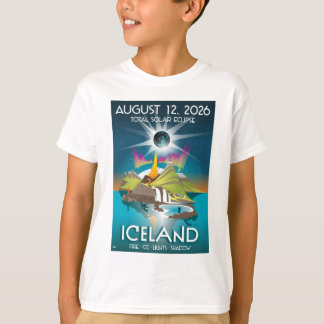 Camiseta 2026 total eclipse in Iceland - T-Shirt