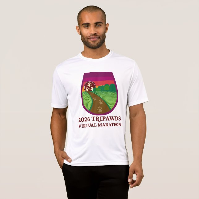 Camiseta 2026 Tripawds Marathon Performance  (Anverso completo)