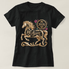 Camiseta 2026 Year of the Horse Chinese New Year Golden Hor