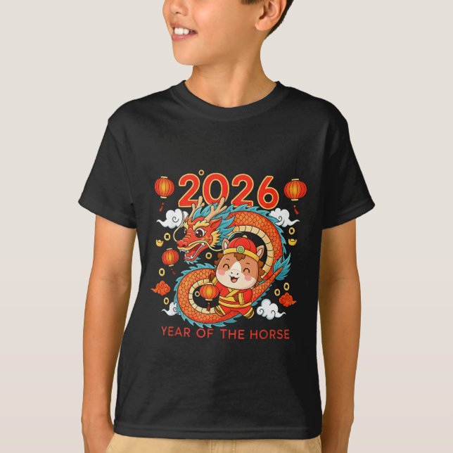 Camiseta 2026 Year Of The Horse Lunar New Year Chinese  (Anverso)