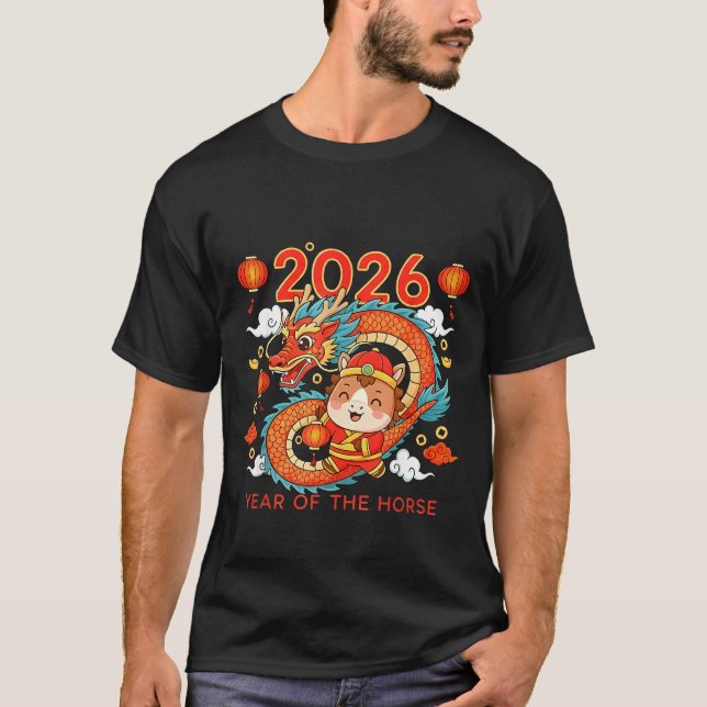 Camiseta 2026 Year Of The Horse Lunar New Year Chinese  (Anverso)