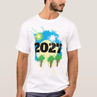 Camiseta 2027 Colores maravillosos y vibrantes AÑO NUEVO