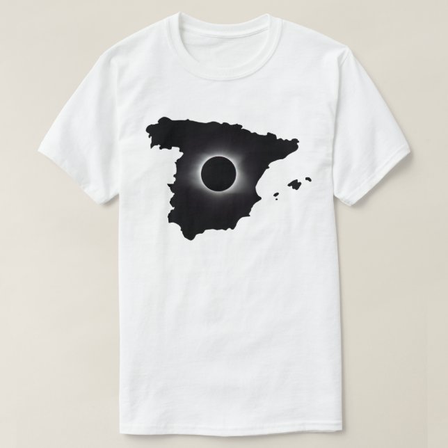 Camiseta 2027 Eclipse Solar Total España (Diseño del anverso)