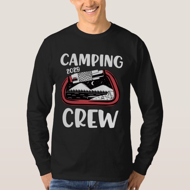Camiseta 2029 Camping Crew  Family Camping Trip Group Carab (Anverso)