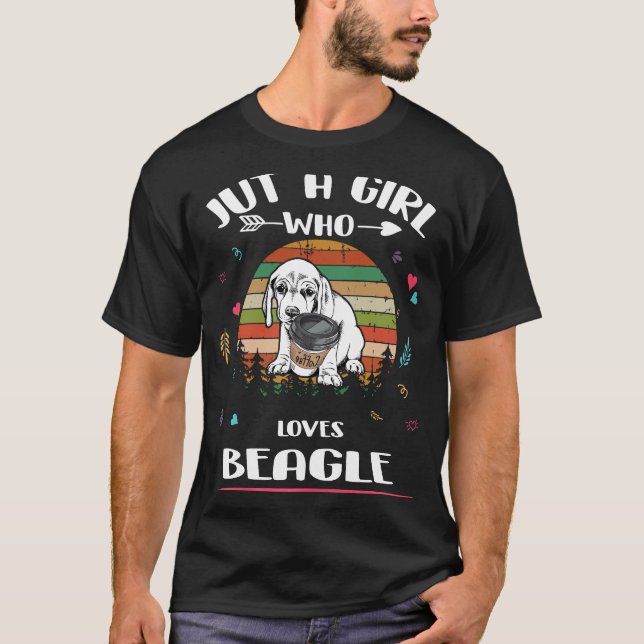 Camiseta 203 Sólo Un Chica Que Ama A Beagle (Anverso)