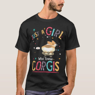 Camiseta 203 Solo una chica que ama Corgi