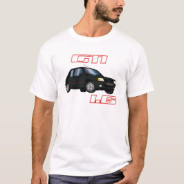 Camiseta 205 GTI 1.6 87 88 89 90 Negros