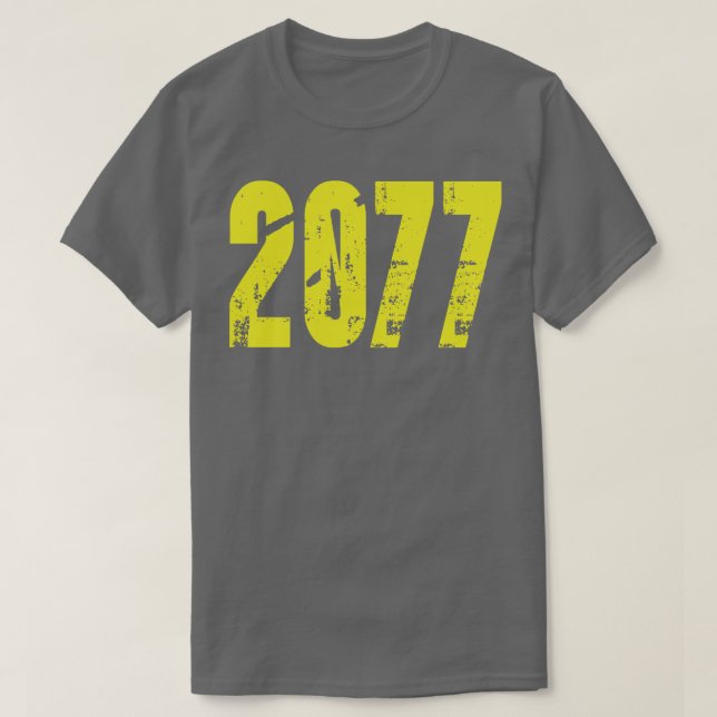 CAMISETA 2077 (Diseño del anverso)