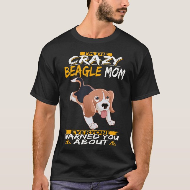 Camiseta 208 Soy la loca mamá Beagle (Anverso)