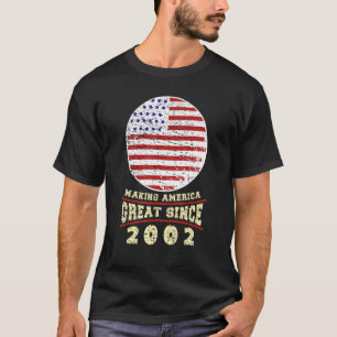 Camiseta 20.ª cosecha de cumpleaños hace de Estados Unidos