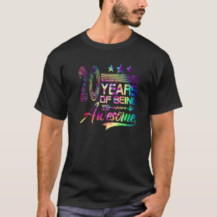 Camiseta 20.ª Idea De Cumpleaños Tye 20 Años De Ser Aweso