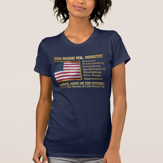 Camiseta 20.ª Infantería de Voluntarios de Maine (BH) (Anverso)