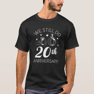 Camiseta 20.º Aniversario De Los Bodas De 20 Años Celebra A