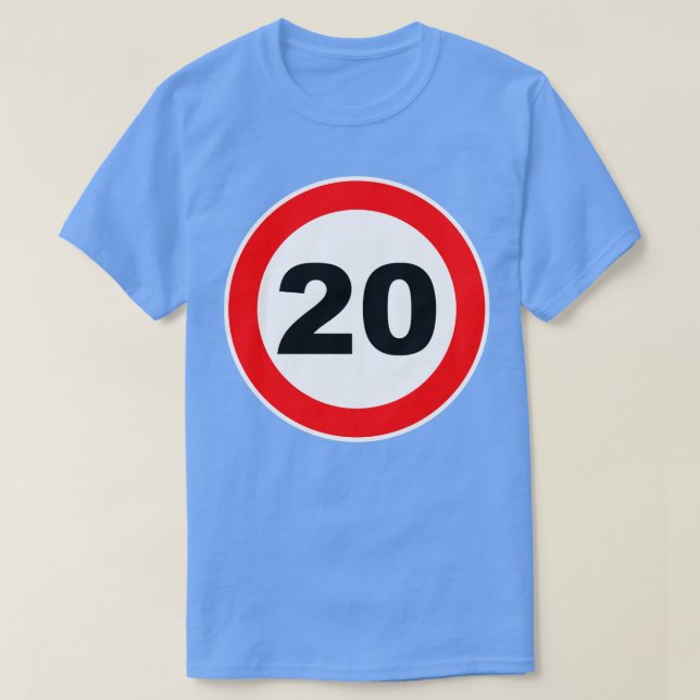 Camiseta 20.º aniversario del Rótulo de la carretera con re (Diseño del anverso)