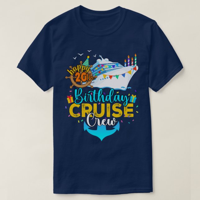 Camiseta 20.º Crucero de Cumpleaños (Diseño del anverso)