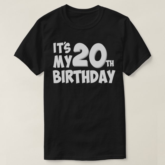 Camiseta 20.º cumpleaños (Diseño del anverso)