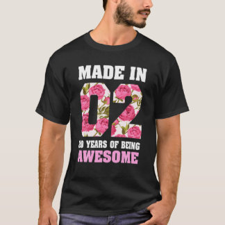 Camiseta 20.º Cumpleaños 20 Años De Ser Sorprendente Nacido