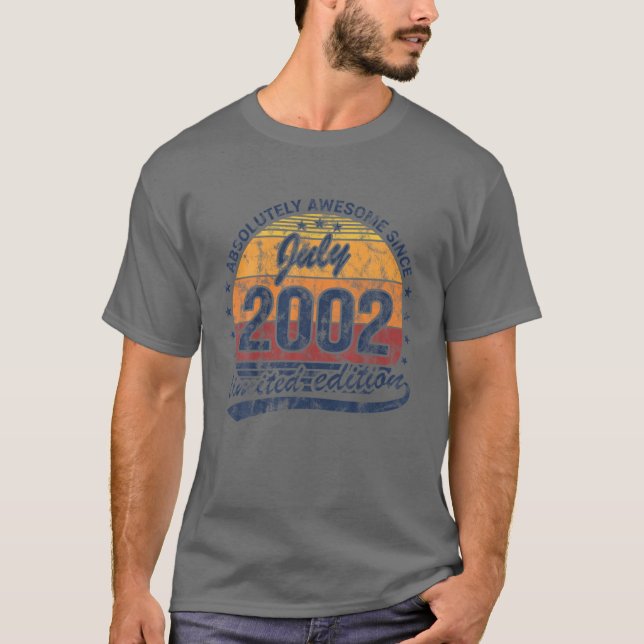 Camiseta 20.º Cumpleaños Absolutamente Increíble Desde Jul  (Anverso)
