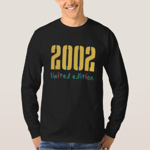 Camiseta 20.º cumpleaños damas hombres 20 años 2002 22