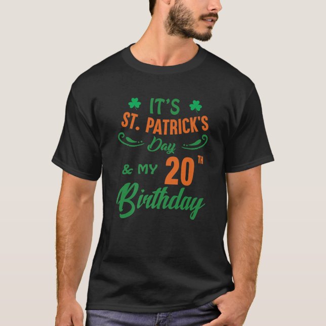 Camiseta 20.º Cumpleaños Día De Los Patrocinadores Hombres  (Anverso)