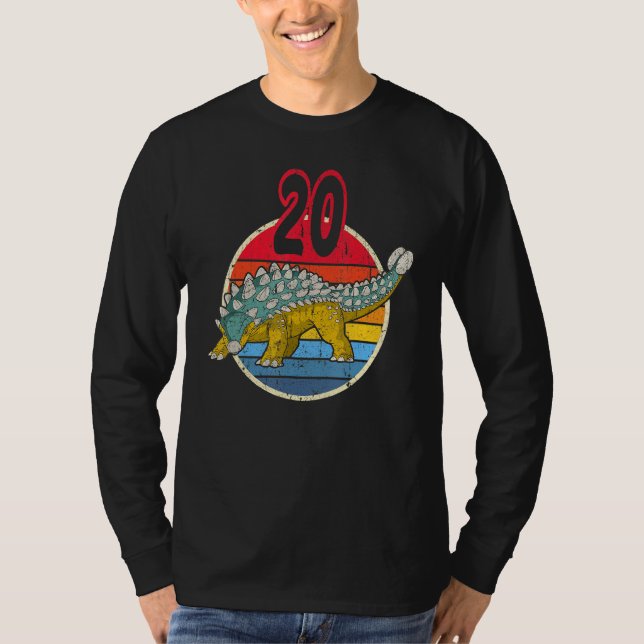 Camiseta 20.º cumpleaños I Ankylosaurus Magniventris I Fami (Anverso)