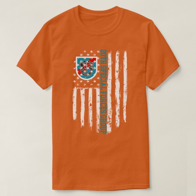 Camiseta 20.º Grupo Bandera Americana (Diseño del anverso)