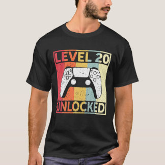 Camiseta 20.º Jugador De Cumpleaños Nivel 20 Desbloqueado G