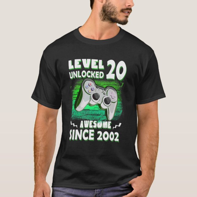 Camiseta 20.º nivel de cumpleaños 20 desbloqueado desde 200 (Anverso)
