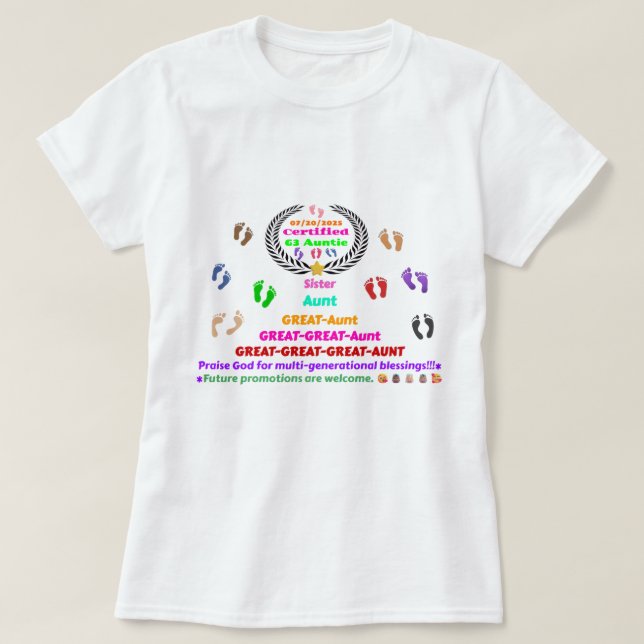 Camiseta 20/07/2025 G3 Auntie Conmemorativo (Diseño del anverso)