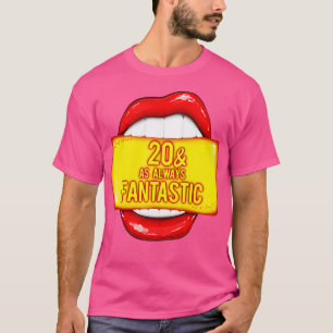 Camiseta 20 Aniversario 20 Como Siempre Fantástico Labios R