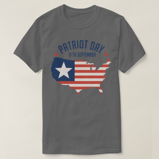 Camiseta 20° Aniversario 911 Nunca olvidaremos al patriota (Diseño del anverso)