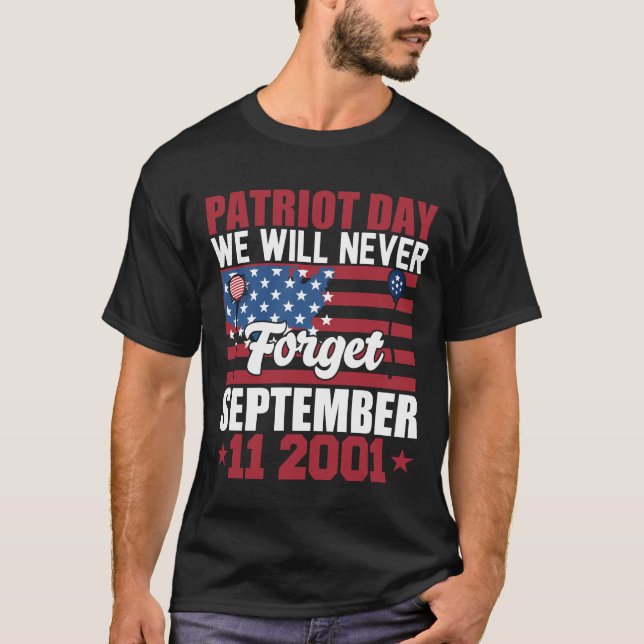Camiseta 20° aniversario 9 11 Nunca Olvidar la cam (Anverso)