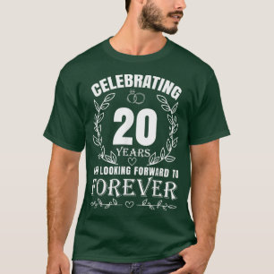 Camiseta 20° aniversario Boda para parejas casadas