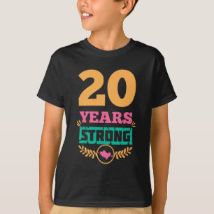 Camiseta 20 Aniversario de la idea de regalo Veinte años de