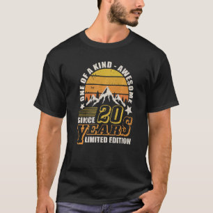 Camiseta 20 años 20 cumpleaños 19