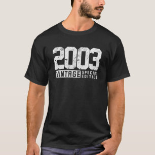 Camiseta 20 años de antigüedad 2003 20 años de decoración
