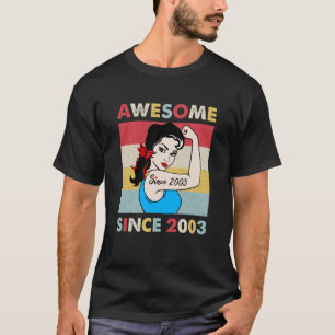 Camiseta 20 años de edad increíble desde 2003 20º cumpleaño