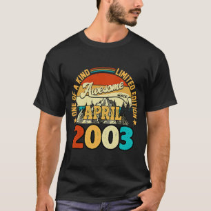 Camiseta 20 años de edad increíble desde abril de 2003 20º 