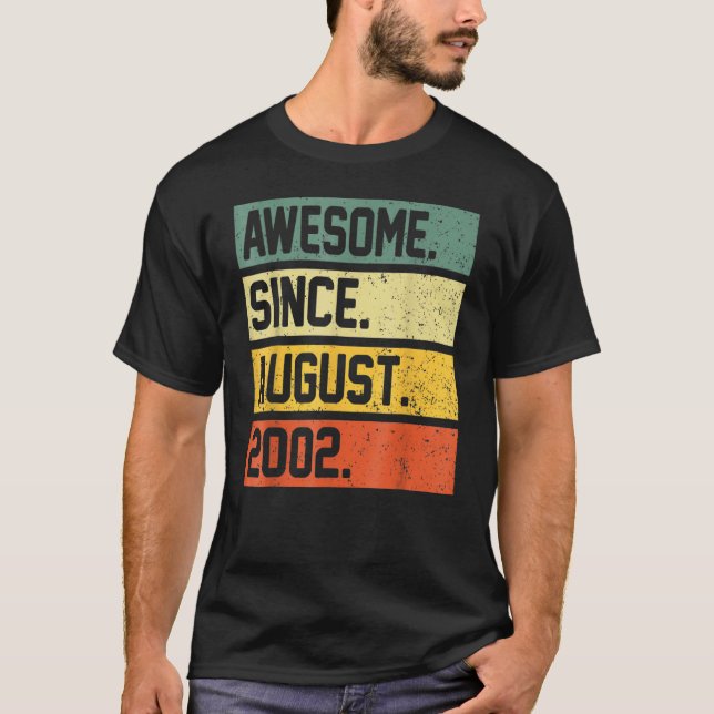 Camiseta 20 años de edad increíble desde agosto de 2002 (Anverso)