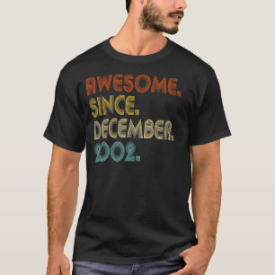 Camiseta 20 años de edad increíble desde diciembre