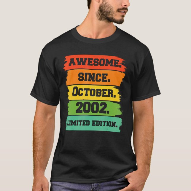 Camiseta 20 años de edad increíble desde octubre de 2002 20 (Anverso)