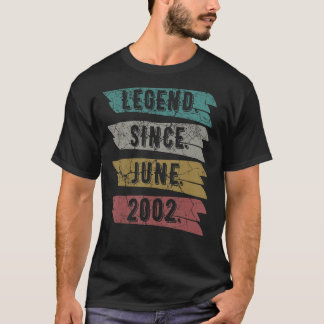 Camiseta 20 años de edad Leyenda de decoración de cumpleaño