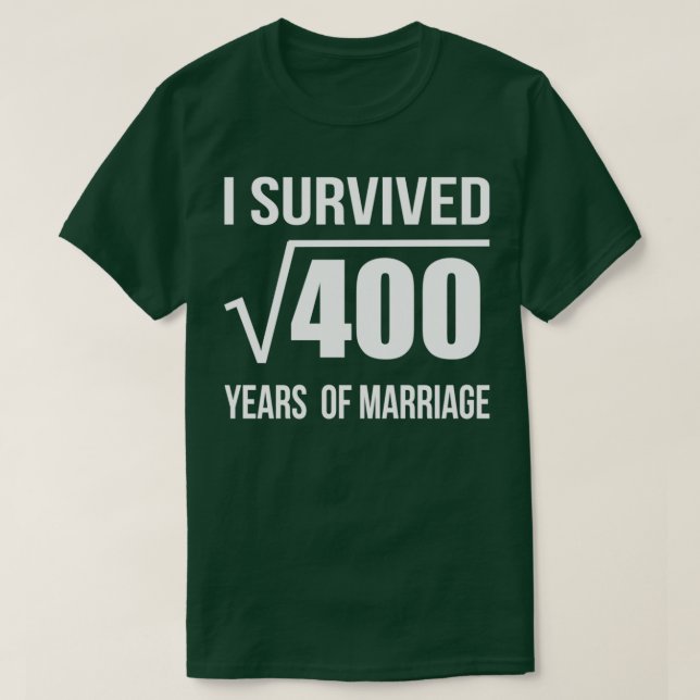 Camiseta 20 años de matrimonio Boda regalo 20 años (Diseño del anverso)