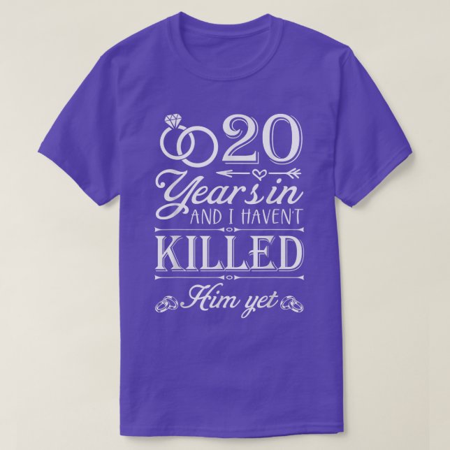 Camiseta 20 años de matrimonio de esposa graciosa 20 años C (Diseño del anverso)