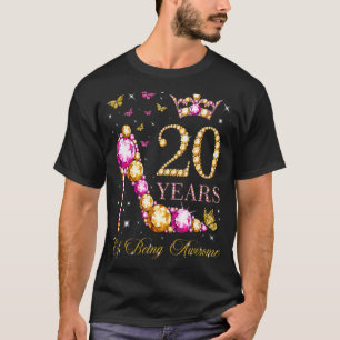 Camiseta 20 años de ser increíble 20 años